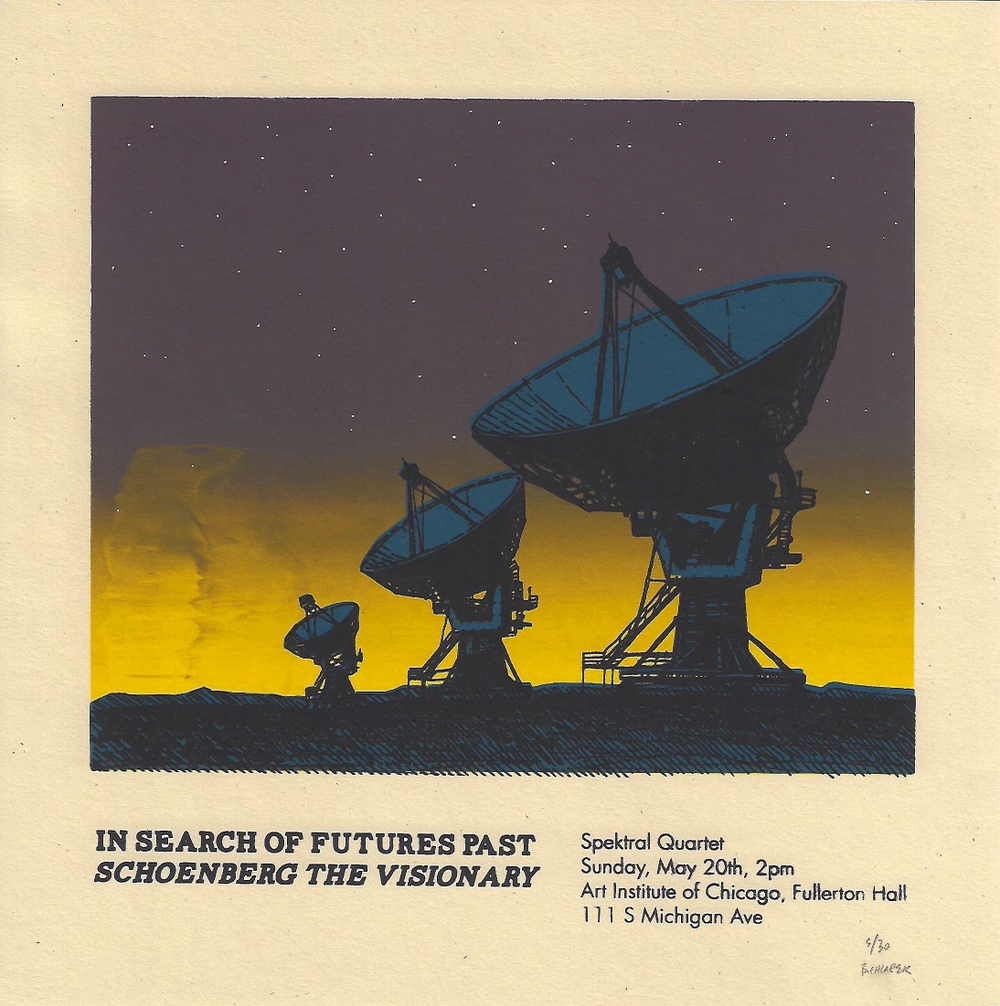 Hand-screened Concert Posters — Spektral Quartet